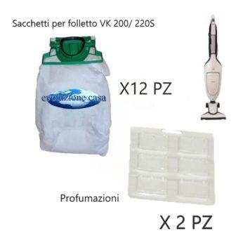 Sacchetti VK 200 Filtrello Premium 3 in 1 – ORIGINALI cf. 6 pz
